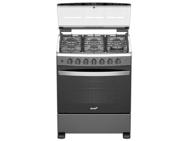 Estufa de Gas y Campana Empotrable Acros CAFR4132G-HH, 6 Quemadores, Tamaño de 30