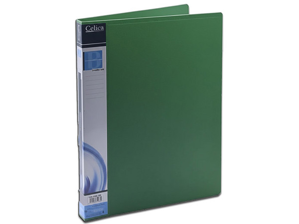 Folder Plástico Celica CO-201A-SGN con Broche de Palanca, Tamaño Carta, Material Plástico, Color Verde.