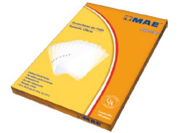 Protector de hojas MAE PH-100 de tamaño carta. Caja con 100 piezas.