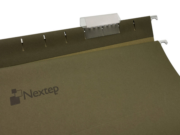 Carpeta Colgante Nextep Economico Oficio, Tradicional c/25. Color Verde
