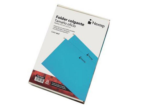 Folder Colgante Nextep NE-014OA, Oficio. Caja con 25 Piezas.
