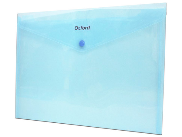 Sobre Portadocumentos OXFORD Horizontal F412A, Tamaño Carta, Color Azul.