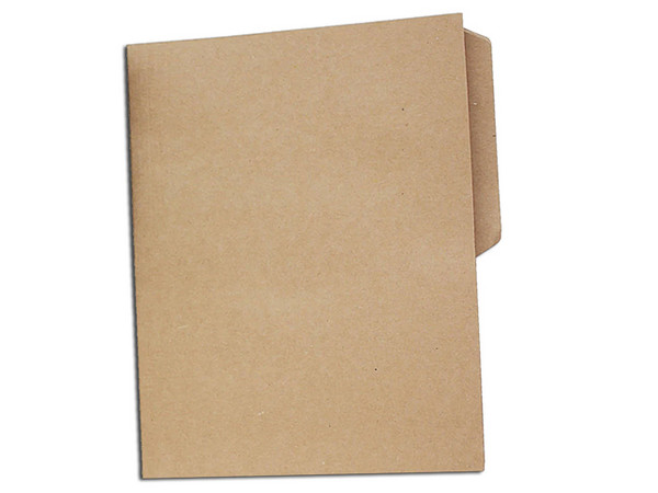 Folder de Papel Reciclado Oxford, Kraft, 1/2 Ceja, Tamaño Carta, Paquete con 100 Piezas.