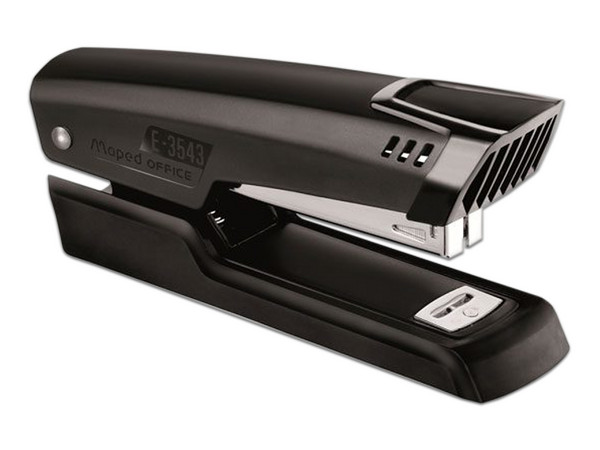 Grapadora Maped Essentials, de media tira, Capacidad de 25 hojas. Color Negro.