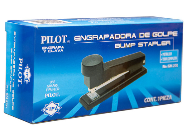 Engrapadora Pilot GM270, Tira Completa, Color Negro.