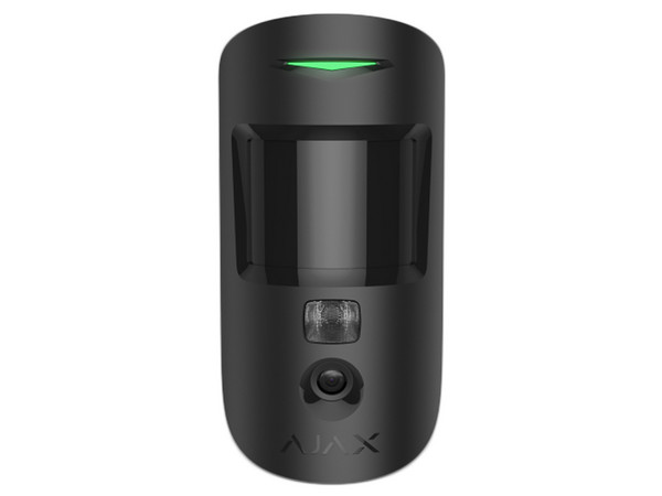 Detector de Movimiento Inalámbrico Ajax MotionCam, Cámara integrada, Detector de mascotas, Foto Bajo Demanda (PhOD), IP50, Color Negro.