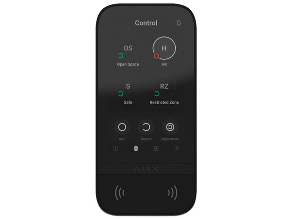 Teclado Controlador de Hub Ajax KEYPADTOUCH SCREEN , Pantalla Táctil de 5