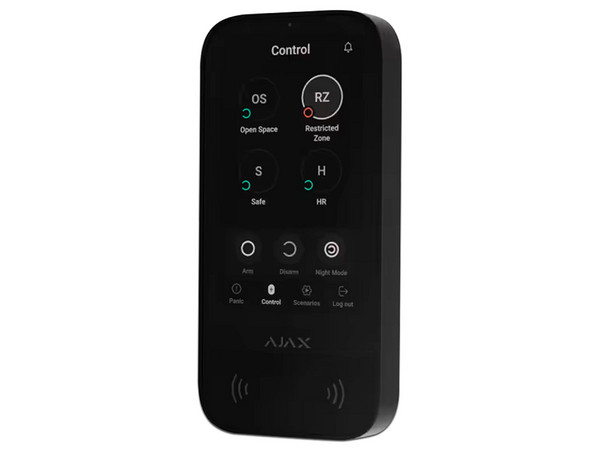 Teclado Controlador de Hub Ajax KEYPADTOUCH SCREEN , Pantalla Táctil de 5