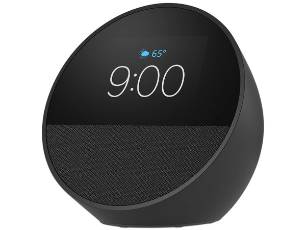 Alarma Inteligente Amazon Echo Spot con Alexa, Wi-Fi 5. Color Negro.