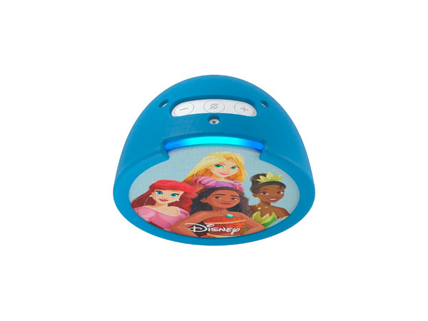 Bocina Inteligente Amazon Echo Pop Kids, Wi-Fi, Diseño Princesas Disney.