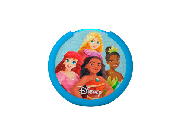 Bocina Inteligente Amazon Echo Pop Kids, Wi-Fi, Diseño Princesas Disney.
