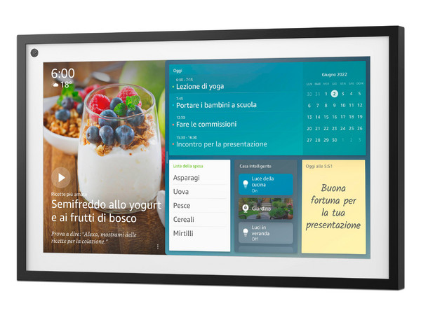 Pantalla Inteligente Amazon Echo Show 15, Full HD, Wi-Fi 6, Bluetooth, con Alexa y Fire TV integrados.