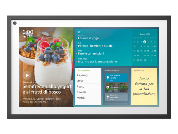 Pantalla Inteligente Amazon Echo Show 15, Full HD, Wi-Fi 6, Bluetooth, con Alexa y Fire TV integrados.
