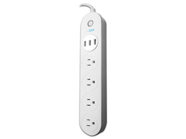 Barra Multicontacto DuoSmart B50, Wi-Fi, Puerto USB, 4 contactos. Color Blanco