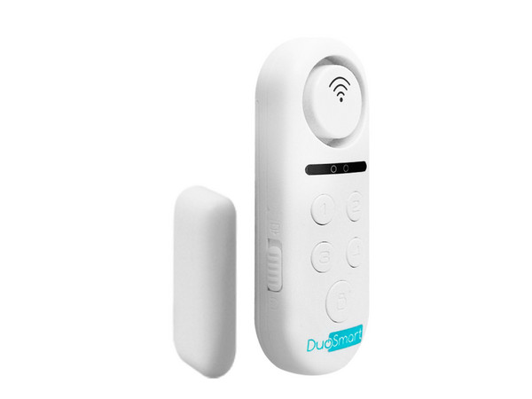 Sensor Magnetico DuoSmart C60, Sirena Incorporada, Wi-Fi, Color Blanco.