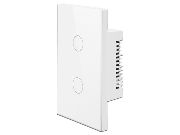 Apagador Inteligente Epcom SHS412WWH, 2 Regresos, Conexión Wi-Fi 2.4 Ghz, Compatible con Amazon Alexa y Google asistente, Color Blanco.