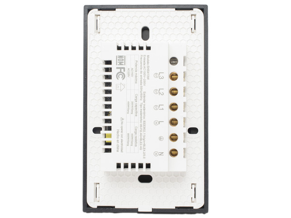 Apagador Inteligente Epcom SHS413W, 3 Regresos, Conexión Wi-Fi 2.4 Ghz, Compatible con Amazon Alexa y Google asistente, Color Negro.