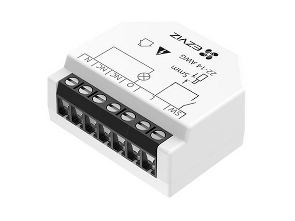 Relevador Wi-Fi Inteligente EZVIZ CS-T35 para Control de Iluminación, 1 Salida para Apagador, Control Remoto, Horarios Personalizados, Registro de Consumo.