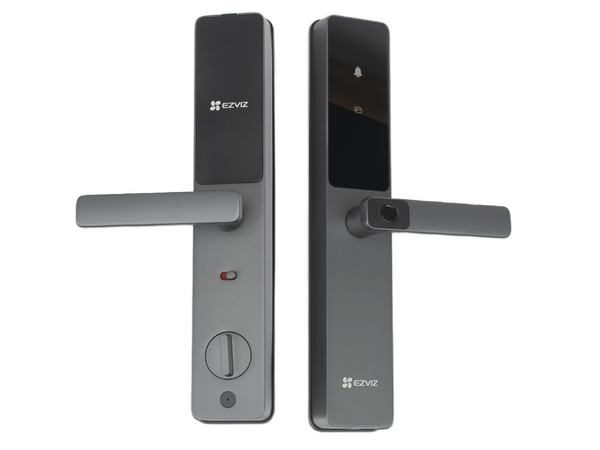 Cerradura Inteligente EZVIZ DL05 con múltiples métodos de desbloqueo y control desde aplicación. Color Gris Metalizado.