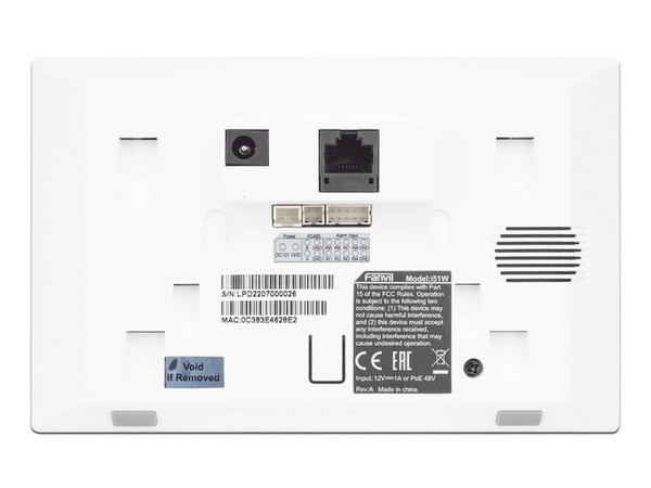 Monitor IP/SIP para interior Fanvil I51W, Wi-Fi, pantalla a color de 4.3