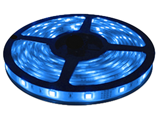 Tira LED JWJ JLTL-5050-IP65, 22 W, IP65, 5m, Color Azul. Requiere Adaptador Modelo JPY-04 (No Incluido).
