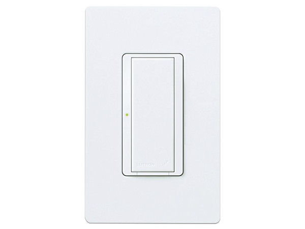 Switch interruptor Lutron MRF2S8SDVWH de 8A iluminación, no requiere cable neutro. Color Blanco