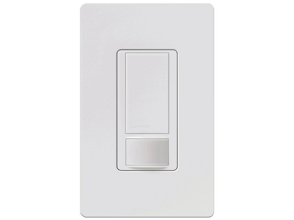 Apagador y sensor de movimiento Lutron Electronics MS-OPS2 para espacios pequeños, hasta 83 metros cuadrados de cobertura. Color Blanco