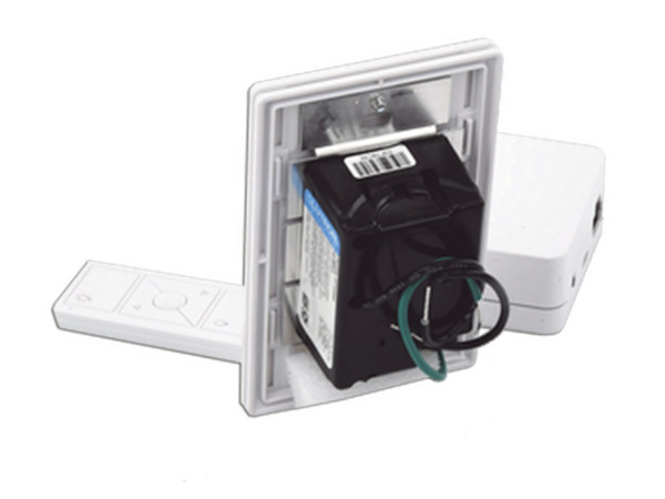 Kit de Sistema de Control de Iluminacion Lutron Hub, Controlador, Atenuador, Control remoto y Tapa.