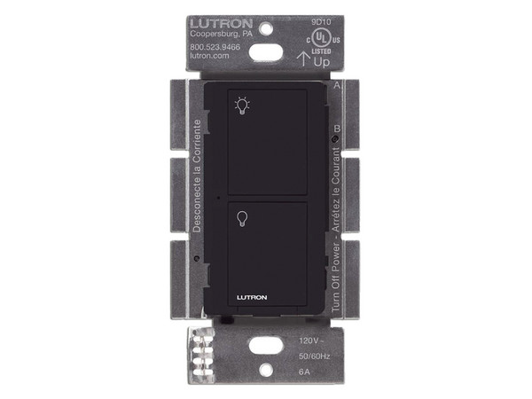 Interruptor Inteligente Lutron PD6ANSBL On/Off, Requiere Cable Neutro. 6A, 120V.