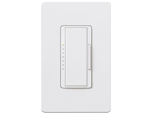 Atenuador Lutron Dimmer PRO para linea RadioRa2, RadioRa3 y RA2 Select, Soporta lámparas de 250 W (LFCA/LED), 500 W/VA (Incandescentes, Halógenas o BVE) y BVM de 400 VA.