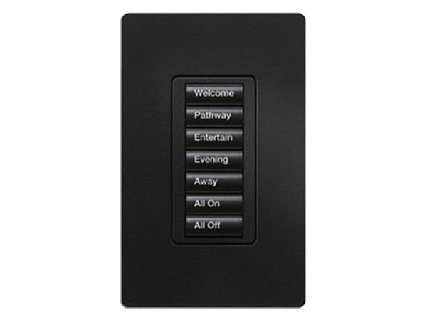 Teclado Seetouch LUTRON RRDW7BMN 7, Botones Programables, Color Negro.