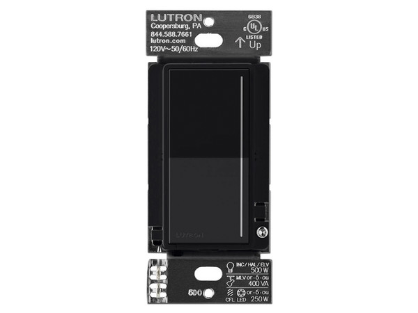 Atenuador táctil Lutron SUNNATA Dimmer PRO, para linea Radio Ra3, Color negro.