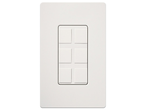 Caja de pared LUTRON ELECTRONICS SC6PFSW para contactos varios, 6 mini espacios.