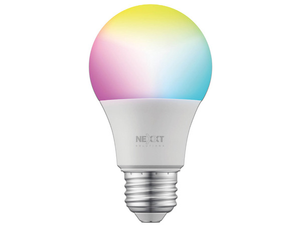 Foco inteligente Nexxt Matter NHB-C110M, Wi-Fi, LED, RGB, 110V, A19.