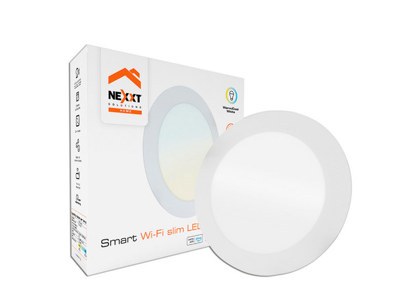 Luz LED Inteligente Nexxt NHB-W710, Luz Cálida y Fría, Compatible con Siri, Alexa y Google Assistant, Color Blanco.