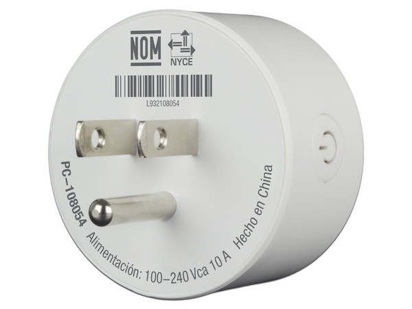 Conector inteligente Perfect Choice PC-108054, compatible con Google Home y Alexa.