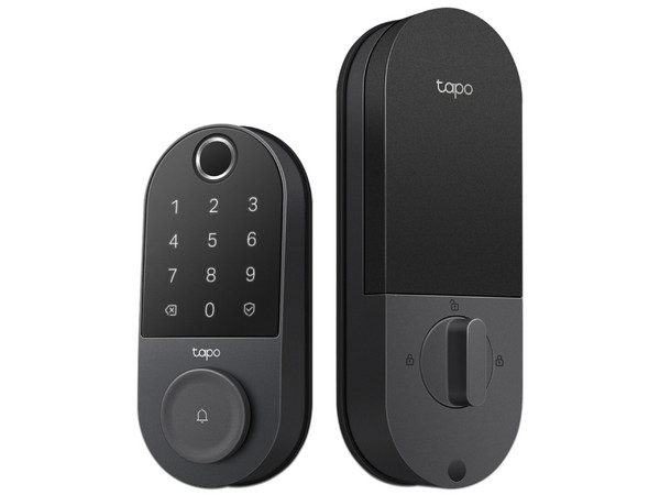Timbre y Cerradura Inteligente TP-Link TAPO DL110, 6 Formas de Acceso, Reconocimiento de Huella, Bloqueo Automático, Wi-Fi. Color Negro.