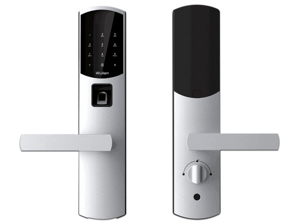 Paquete de automatización de puerta inteligente WULIAN SMARTDOORP con administración y control desde tu celular, Incluye: BrainV6, Videoportero de mirilla, Cerradura barométrica inteligente, Contacto magnético inalámbrico.