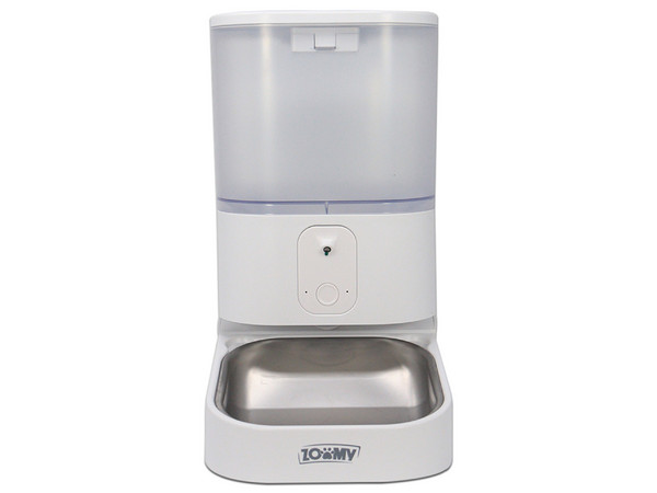 Comedero Inteligente Zoomy ZPF03 Para Mascotas Con Camara, Capacidad De 6L, Con Plato De Acero Inoxidable Para Perros Y Gatos, Manejo Con App