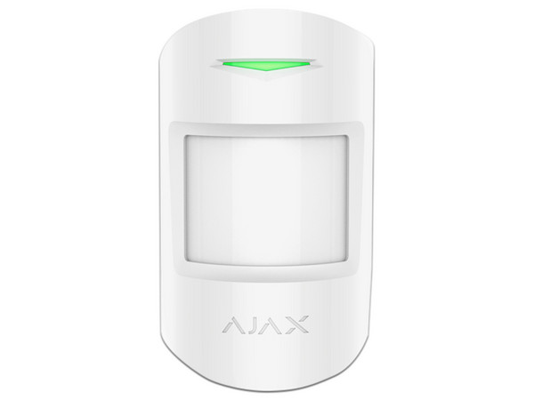 Sensor de movimiento Ajax MotionProtect Plus inalámbrico, Microondas e Infrarrojo. Color Blanco.