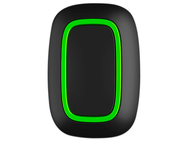 Botón de alarma inalámbrico AJAX Button W para Hubs y repetidores de señal de radio, IP55. Color Negro