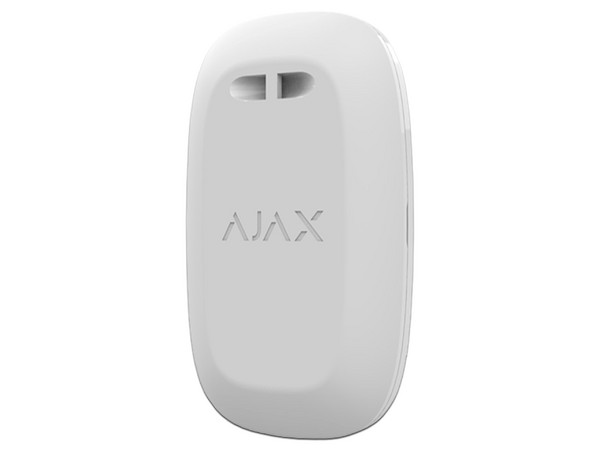 Botón de alarma inalámbrico AJAX Button W para Hubs y repetidores de señal de radio, IP55. Color Blanco