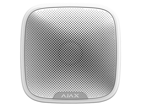 Sirena AJAX StreetSiren, Inalámbrico, 113dB, Compatible con Android/iOS. Color Blanco.