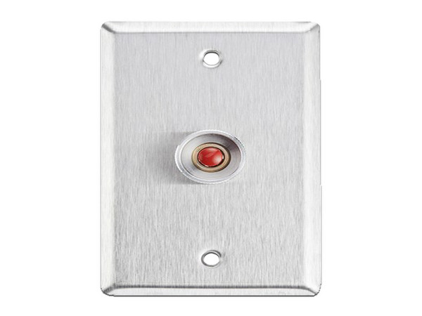 Botón de Pánico Assa Abloy, con Placa en Acero Inoxidable, N.O.