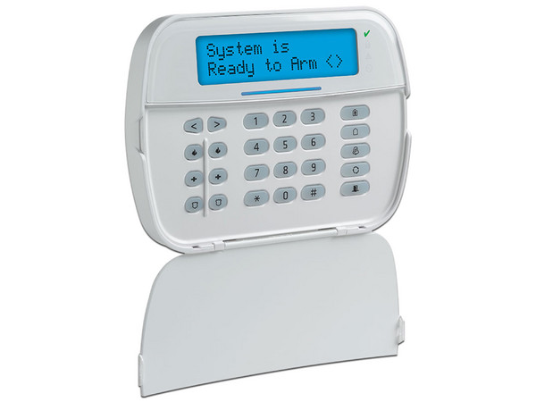Teclado LCD DSC HS2LCDN Alfanumérico, 32 caracteres, hasta 128 zonas inalámbricas.