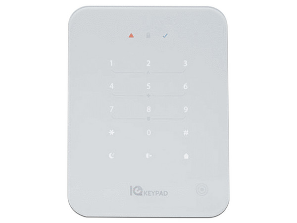 Teclado táctil Capacitivo DSC IQKP-915, Compatible con  Qolsys. Color Blanco.