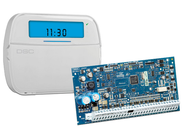 Kit Neo 32 Zonas Inalámbricas DSC NEO RF ALFA con Panel HS2032 y Teclado Alfanumérico HS2LCDRF9N.