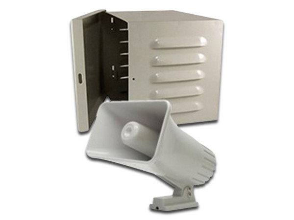 Paquete DSC S30WGPAQ de sirena para exterior de 30W y gabinete.