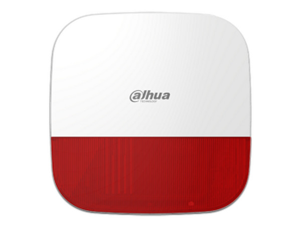 Sirena Inalámbrica para Exterior con Estrobo Dahua DHI-ARA13-W2, 110dB, IP65.