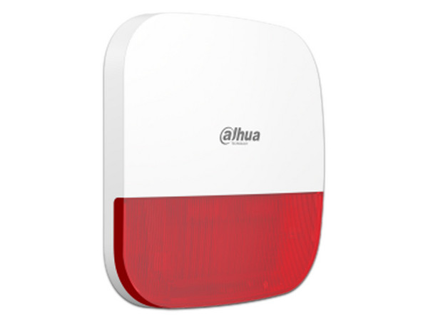Sirena Inalámbrica para Exterior con Estrobo Dahua DHI-ARA13-W2, 110dB, IP65.
